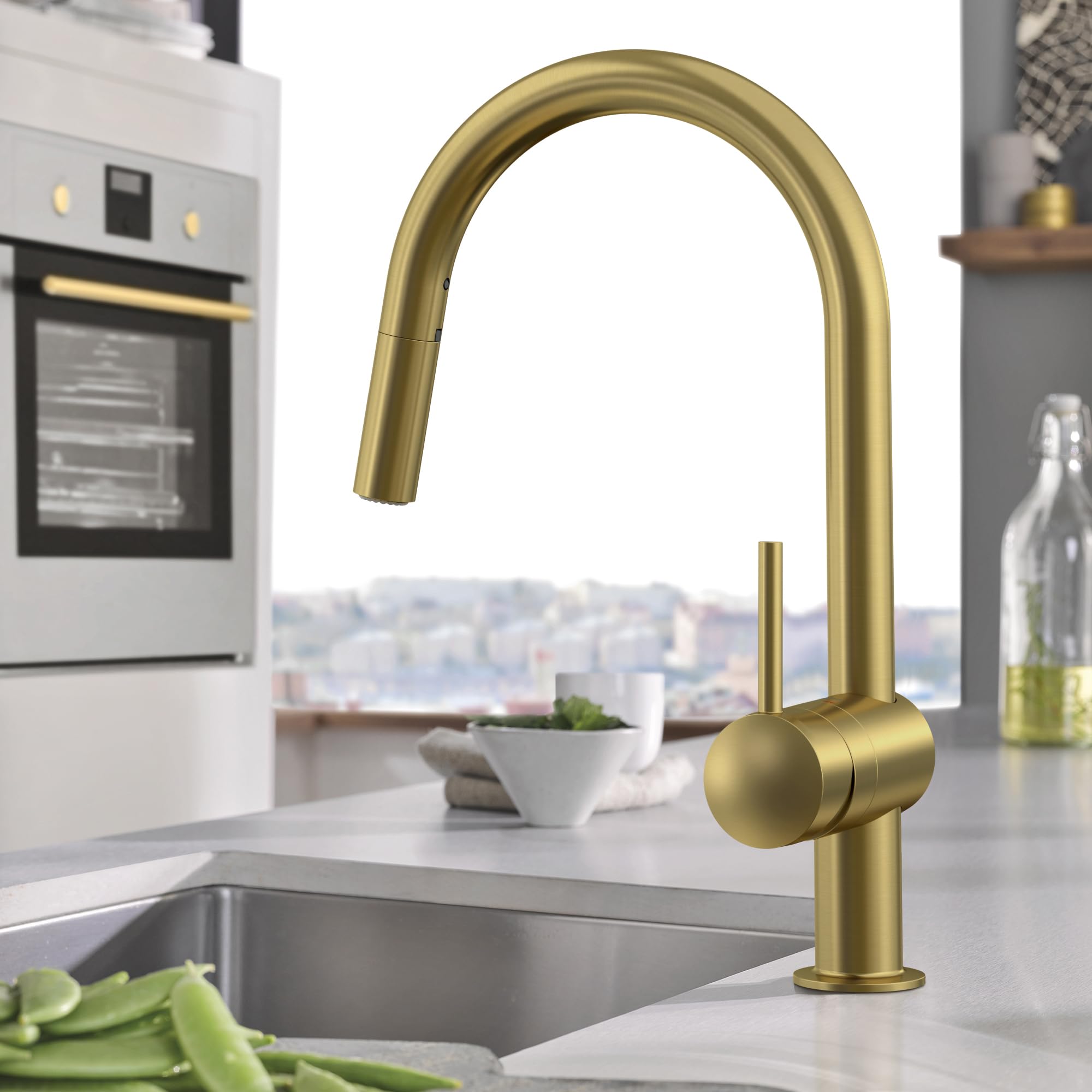 Grohe 31378GN3 Minta Kitchen Faucet Dual Spray, 1.75 GPM, Brushed Grohe 31378GN3 Minta Kitchen Faucet Dual Spray, 1.75 GPM, Brushed
